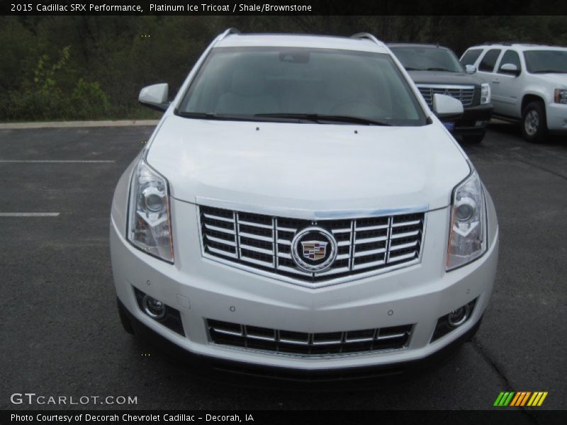 Platinum Ice Tricoat / Shale/Brownstone 2015 Cadillac SRX Performance