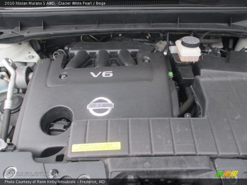 Glacier White Pearl / Beige 2010 Nissan Murano S AWD