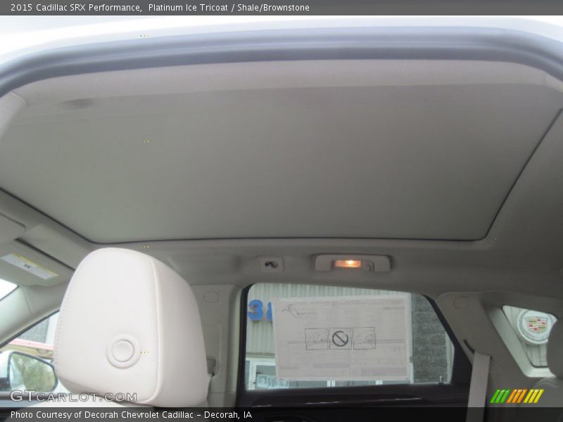 Platinum Ice Tricoat / Shale/Brownstone 2015 Cadillac SRX Performance