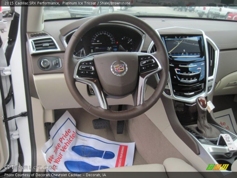 Platinum Ice Tricoat / Shale/Brownstone 2015 Cadillac SRX Performance