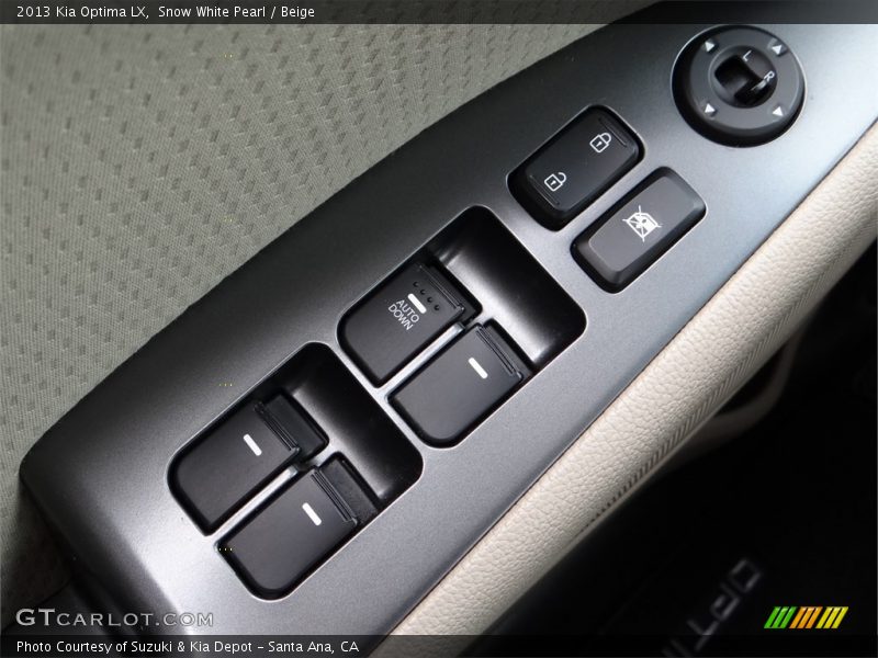 Snow White Pearl / Beige 2013 Kia Optima LX
