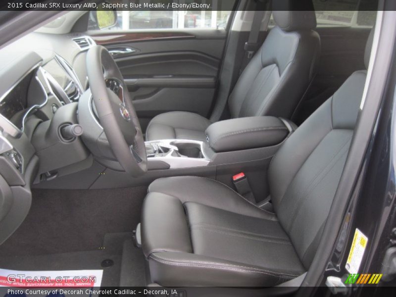 Sapphire Blue Metallic / Ebony/Ebony 2015 Cadillac SRX Luxury AWD