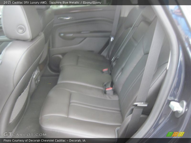 Sapphire Blue Metallic / Ebony/Ebony 2015 Cadillac SRX Luxury AWD