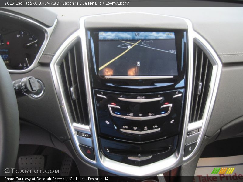 Sapphire Blue Metallic / Ebony/Ebony 2015 Cadillac SRX Luxury AWD