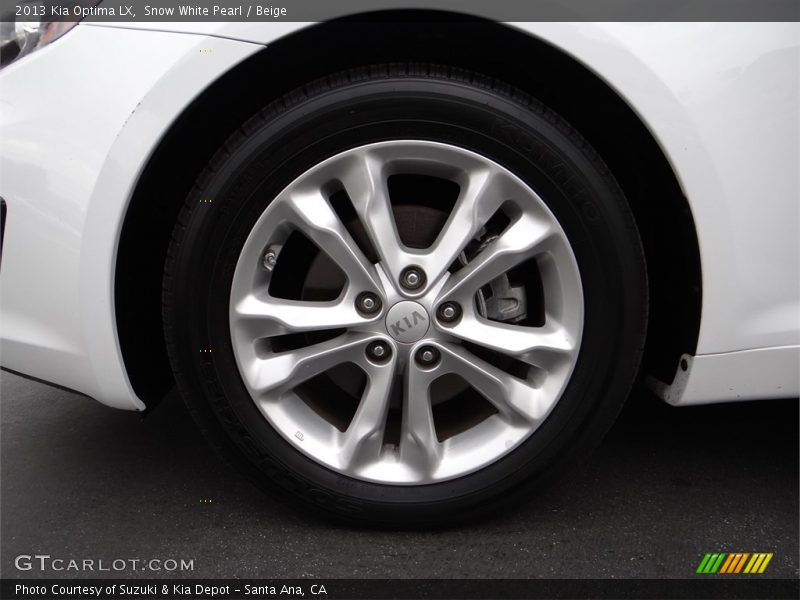 Snow White Pearl / Beige 2013 Kia Optima LX