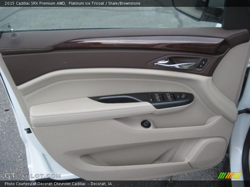 Platinum Ice Tricoat / Shale/Brownstone 2015 Cadillac SRX Premium AWD