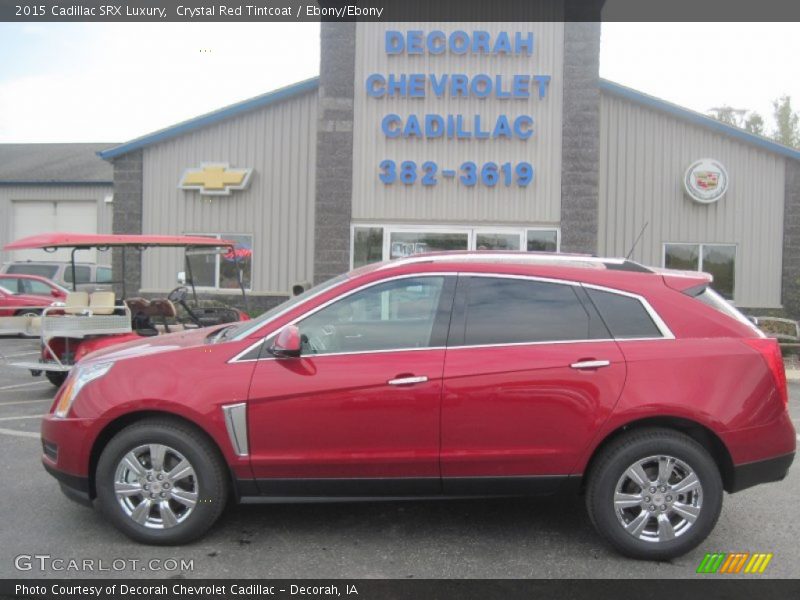 Crystal Red Tintcoat / Ebony/Ebony 2015 Cadillac SRX Luxury
