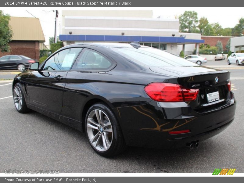 Black Sapphire Metallic / Black 2014 BMW 4 Series 428i xDrive Coupe