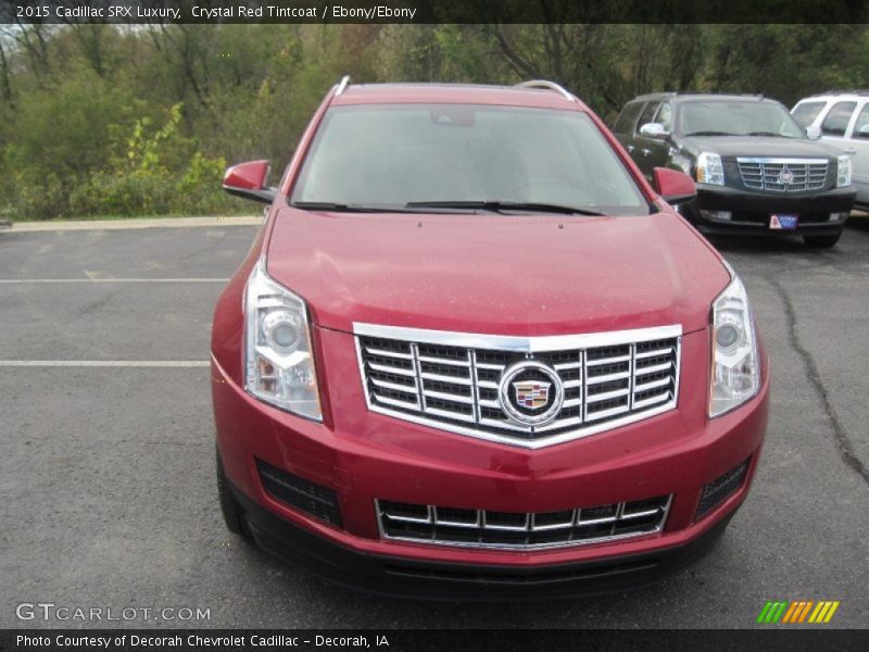 Crystal Red Tintcoat / Ebony/Ebony 2015 Cadillac SRX Luxury
