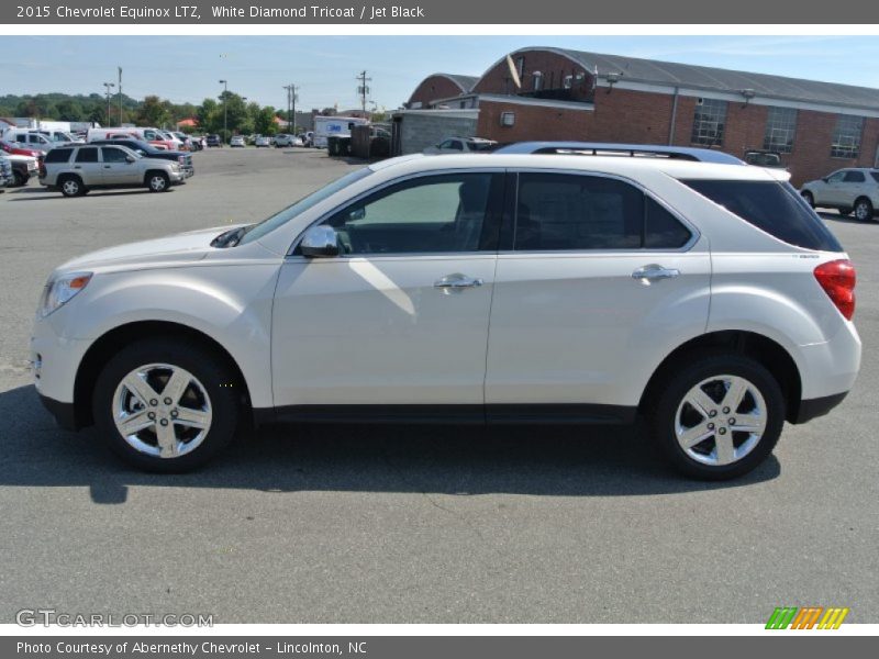 White Diamond Tricoat / Jet Black 2015 Chevrolet Equinox LTZ