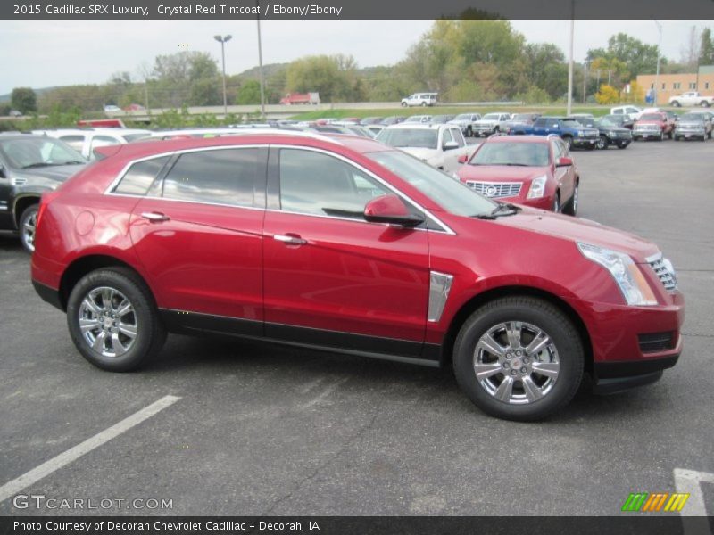 Crystal Red Tintcoat / Ebony/Ebony 2015 Cadillac SRX Luxury