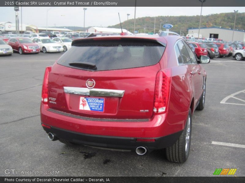 Crystal Red Tintcoat / Ebony/Ebony 2015 Cadillac SRX Luxury