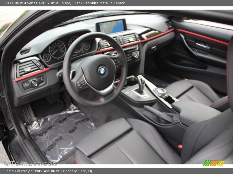 Black Sapphire Metallic / Black 2014 BMW 4 Series 428i xDrive Coupe