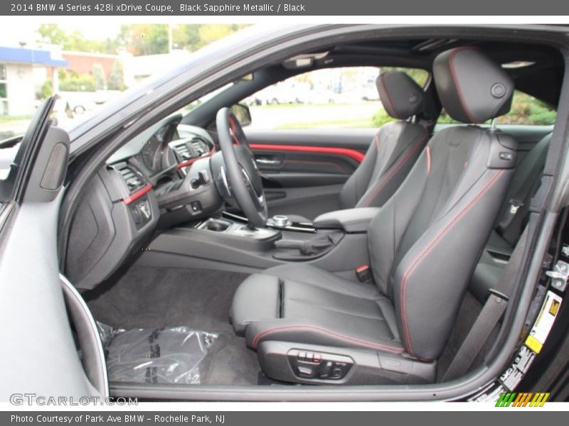 Black Sapphire Metallic / Black 2014 BMW 4 Series 428i xDrive Coupe