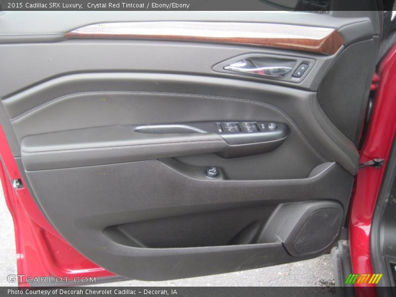Crystal Red Tintcoat / Ebony/Ebony 2015 Cadillac SRX Luxury