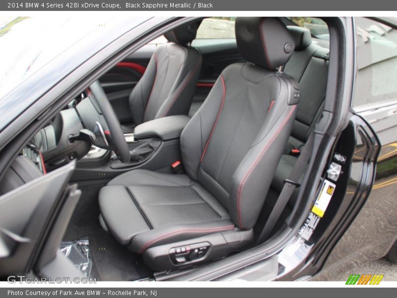 Black Sapphire Metallic / Black 2014 BMW 4 Series 428i xDrive Coupe