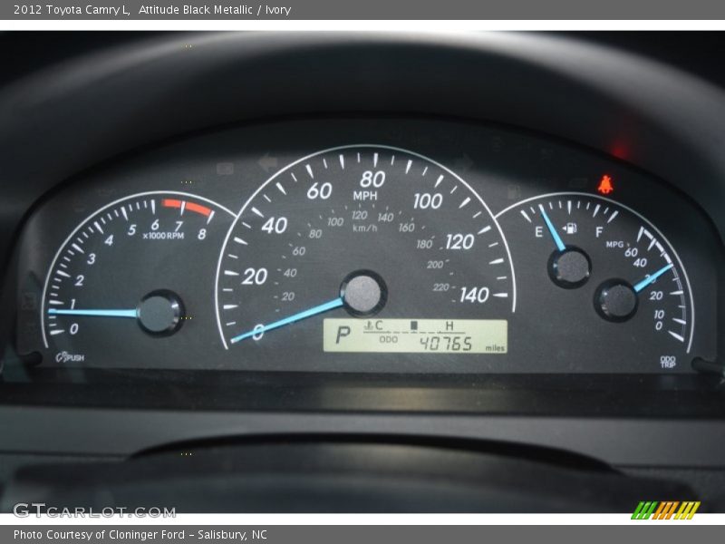 Attitude Black Metallic / Ivory 2012 Toyota Camry L