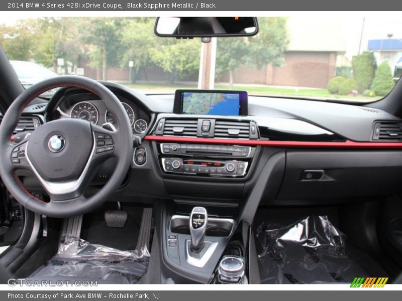 Black Sapphire Metallic / Black 2014 BMW 4 Series 428i xDrive Coupe
