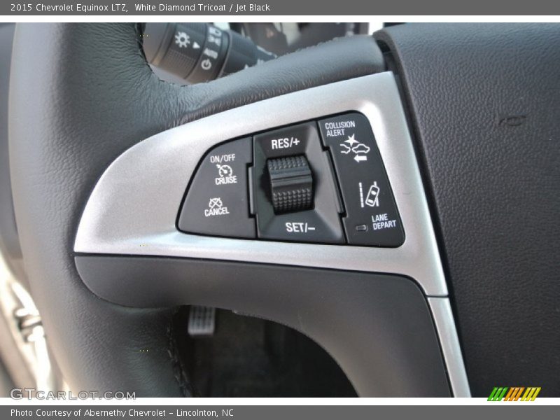 White Diamond Tricoat / Jet Black 2015 Chevrolet Equinox LTZ