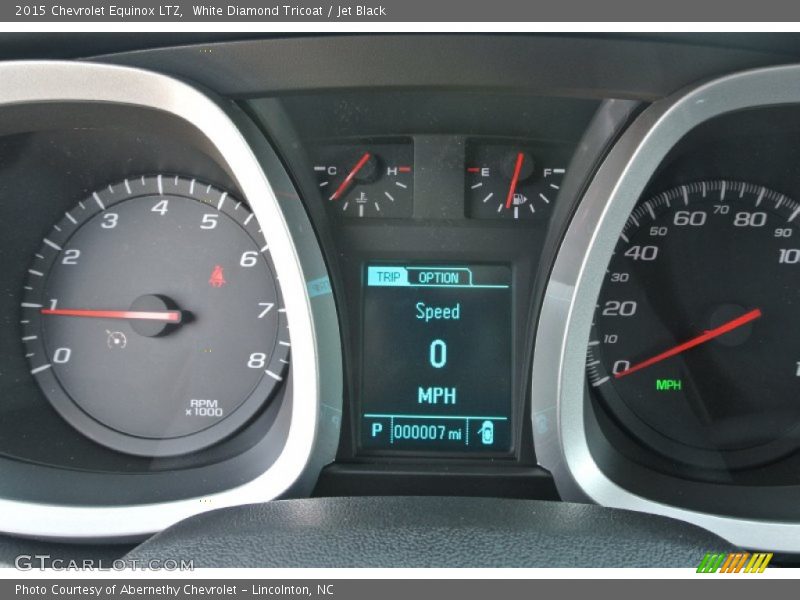 White Diamond Tricoat / Jet Black 2015 Chevrolet Equinox LTZ