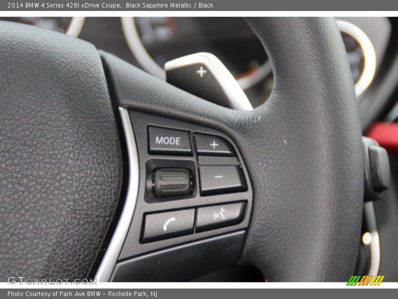 Black Sapphire Metallic / Black 2014 BMW 4 Series 428i xDrive Coupe