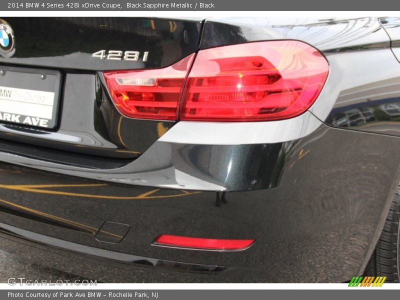 Black Sapphire Metallic / Black 2014 BMW 4 Series 428i xDrive Coupe