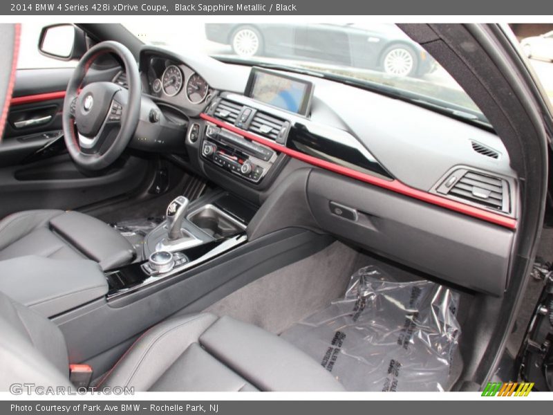 Black Sapphire Metallic / Black 2014 BMW 4 Series 428i xDrive Coupe