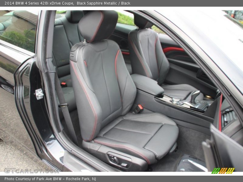 Black Sapphire Metallic / Black 2014 BMW 4 Series 428i xDrive Coupe