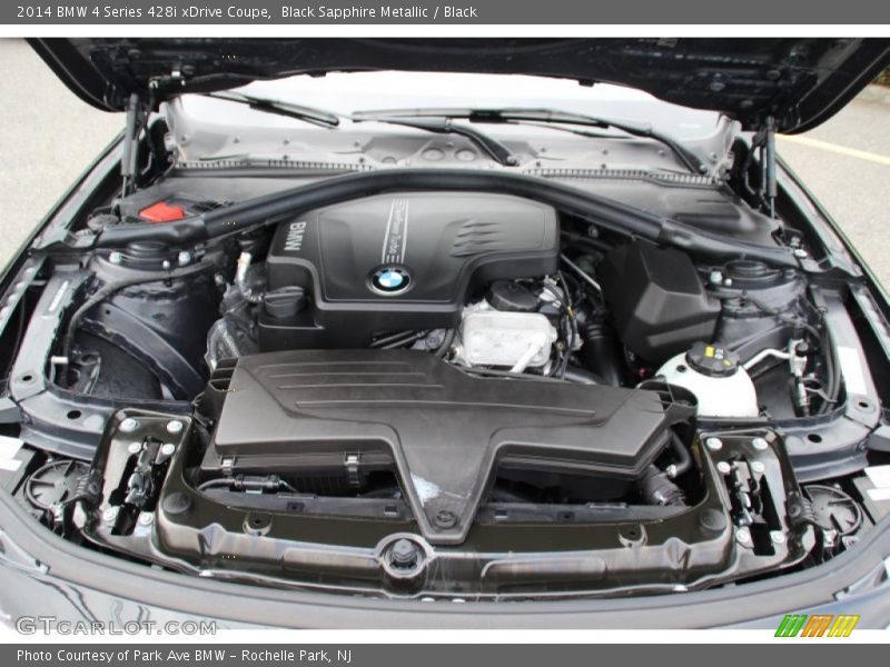 Black Sapphire Metallic / Black 2014 BMW 4 Series 428i xDrive Coupe