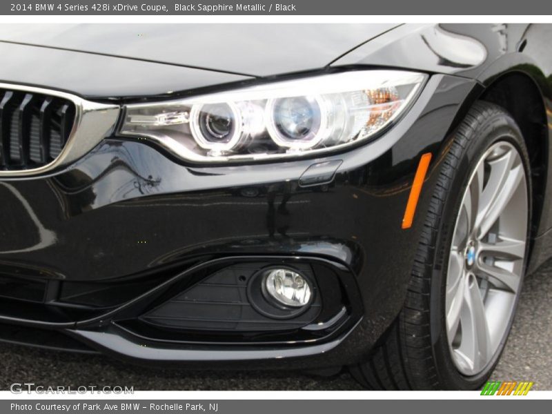 Black Sapphire Metallic / Black 2014 BMW 4 Series 428i xDrive Coupe