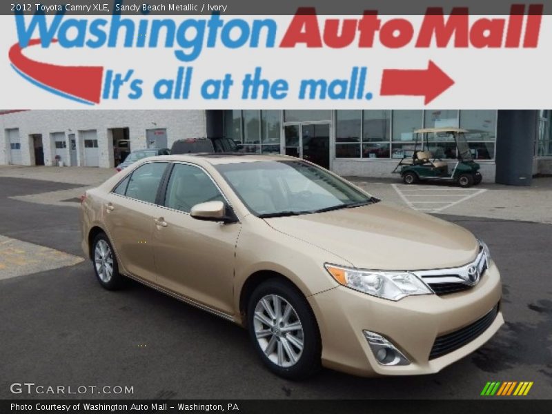 Sandy Beach Metallic / Ivory 2012 Toyota Camry XLE
