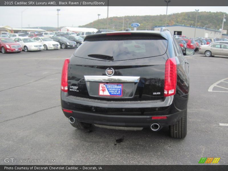 Black Raven / Ebony/Ebony 2015 Cadillac SRX Luxury AWD