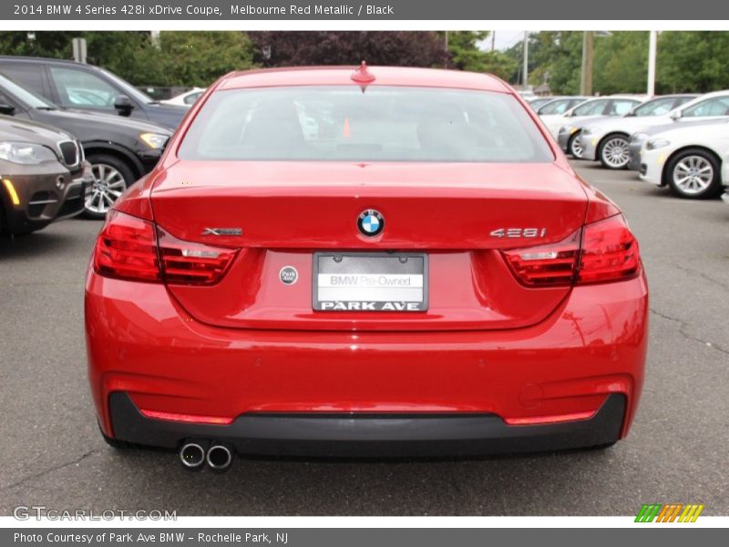 Melbourne Red Metallic / Black 2014 BMW 4 Series 428i xDrive Coupe