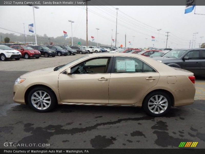 Sandy Beach Metallic / Ivory 2012 Toyota Camry XLE