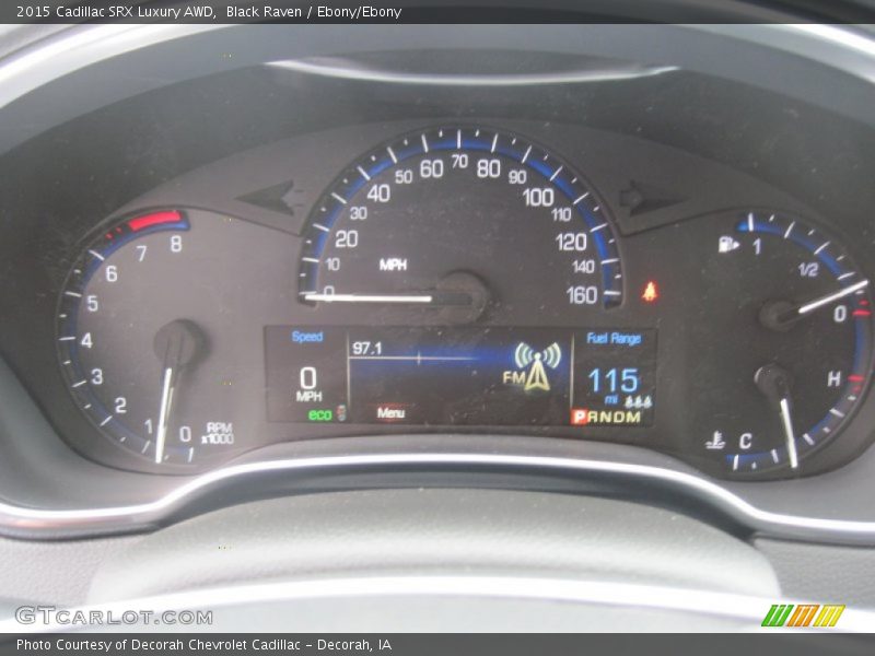 Black Raven / Ebony/Ebony 2015 Cadillac SRX Luxury AWD