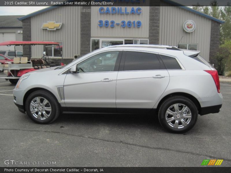 Radiant Silver Metallic / Ebony/Ebony 2015 Cadillac SRX Luxury