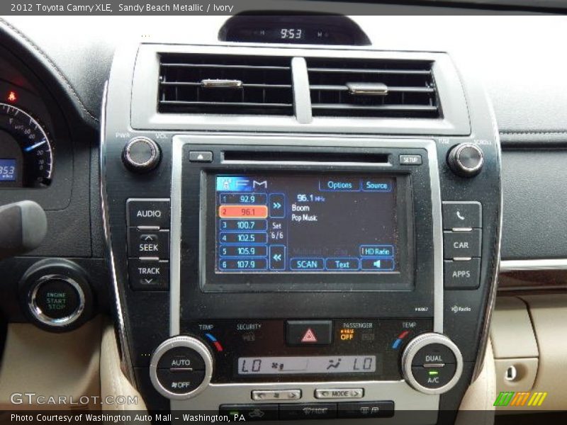 Sandy Beach Metallic / Ivory 2012 Toyota Camry XLE