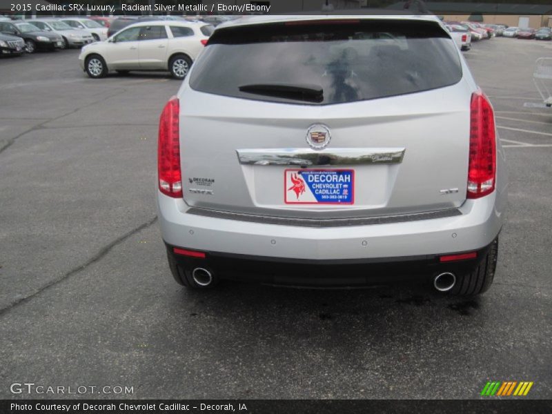 Radiant Silver Metallic / Ebony/Ebony 2015 Cadillac SRX Luxury