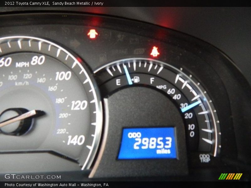 Sandy Beach Metallic / Ivory 2012 Toyota Camry XLE