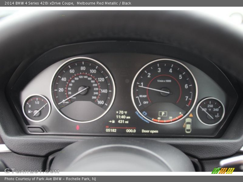 Melbourne Red Metallic / Black 2014 BMW 4 Series 428i xDrive Coupe