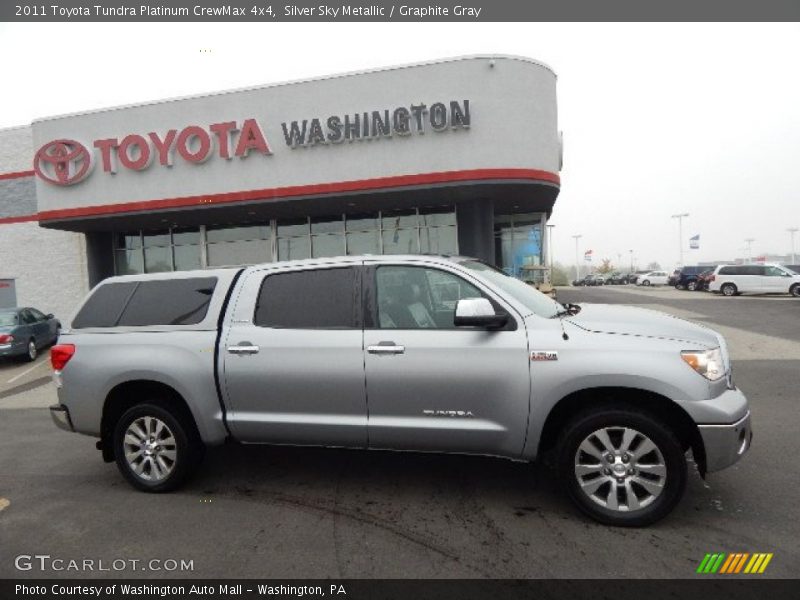 Silver Sky Metallic / Graphite Gray 2011 Toyota Tundra Platinum CrewMax 4x4