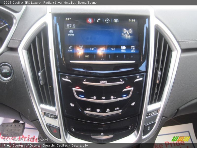 Radiant Silver Metallic / Ebony/Ebony 2015 Cadillac SRX Luxury