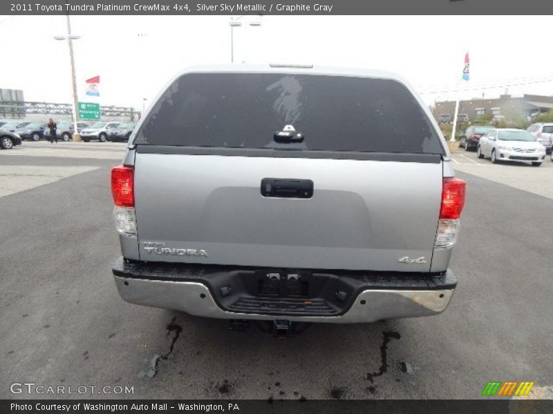 Silver Sky Metallic / Graphite Gray 2011 Toyota Tundra Platinum CrewMax 4x4