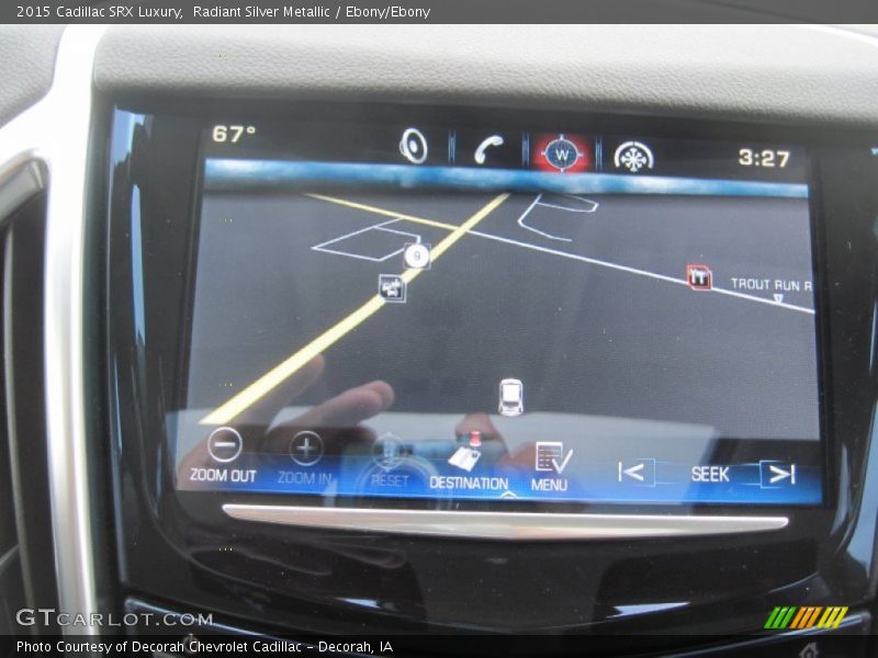 Radiant Silver Metallic / Ebony/Ebony 2015 Cadillac SRX Luxury