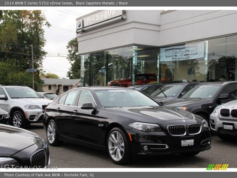 Black Sapphire Metallic / Black 2014 BMW 5 Series 535d xDrive Sedan