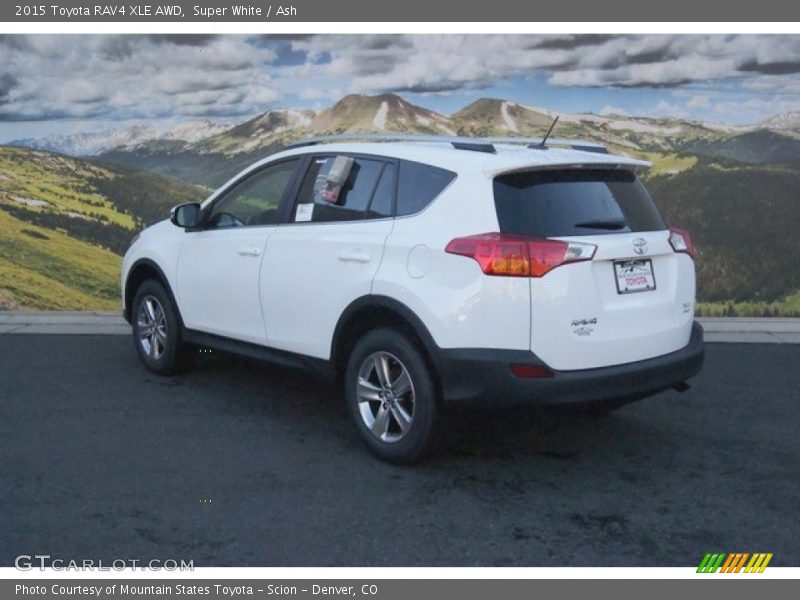 Super White / Ash 2015 Toyota RAV4 XLE AWD