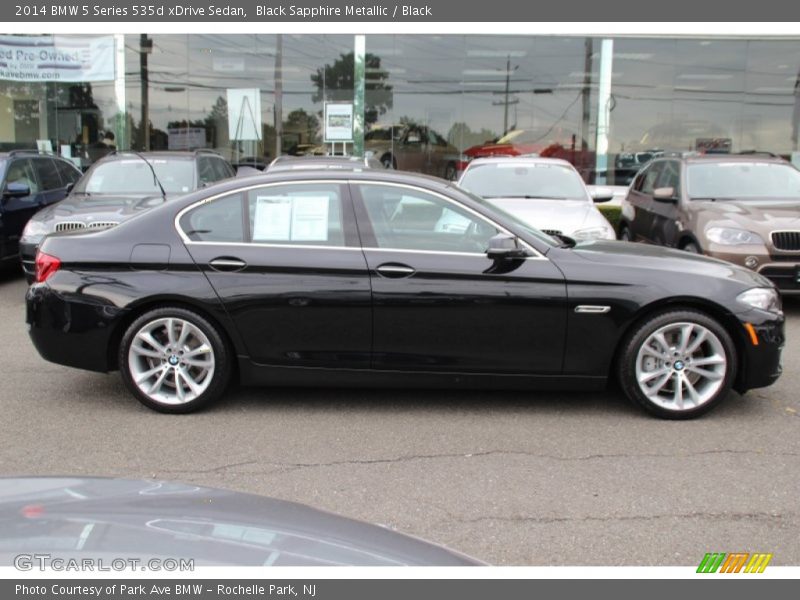 Black Sapphire Metallic / Black 2014 BMW 5 Series 535d xDrive Sedan