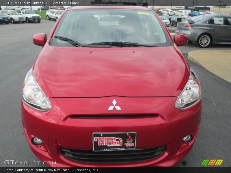 Infrared / Black 2015 Mitsubishi Mirage DE