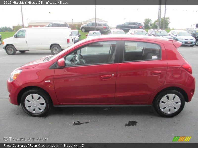 Infrared / Black 2015 Mitsubishi Mirage DE