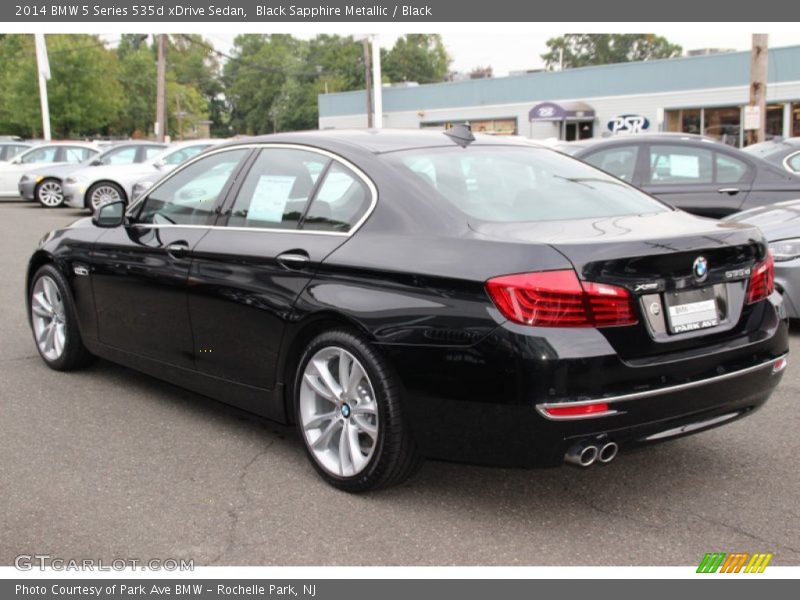 Black Sapphire Metallic / Black 2014 BMW 5 Series 535d xDrive Sedan